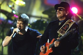 Rob Thomas and Carlos Santana