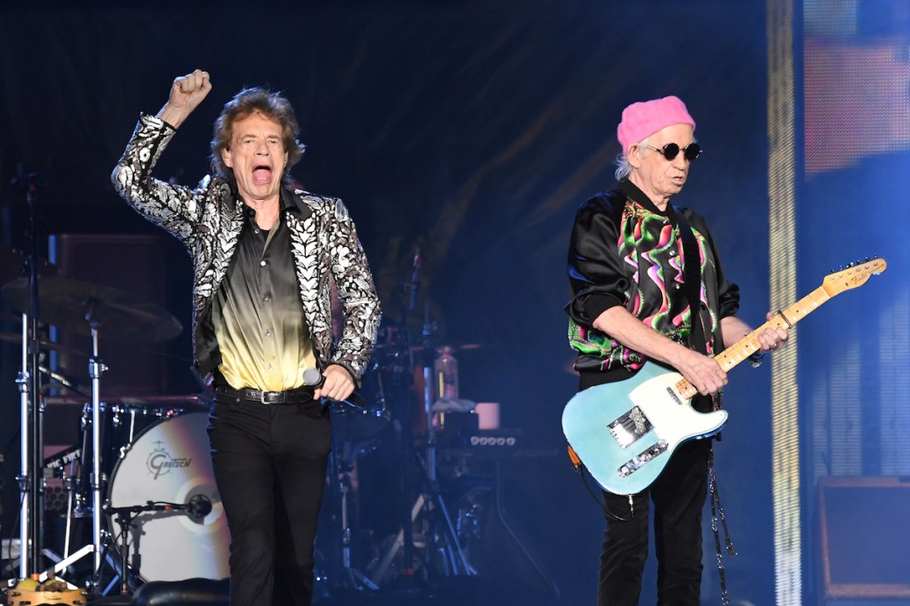 The Rolling Stones performing in 2021