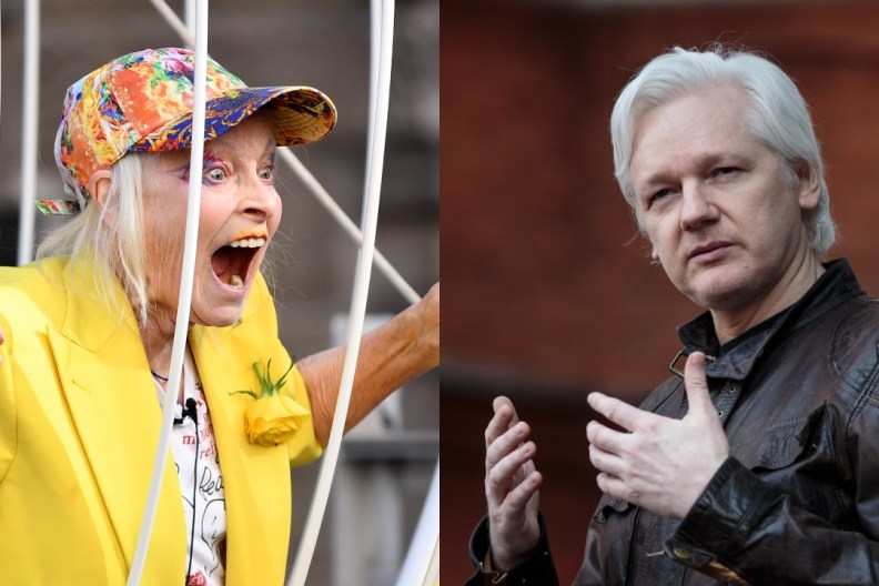 julian assange vivienne westwood