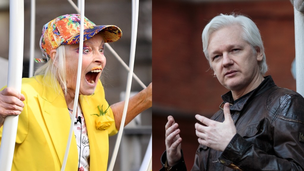 julian assange vivienne westwood