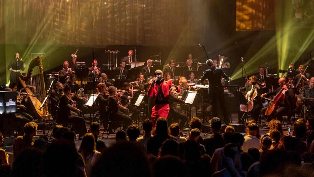 Genesis Owusu performing at the Sydney Opera House