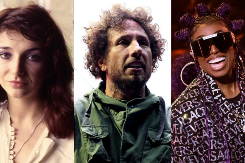 Kate Bush, Rage Against the Machine's Zack de la Rocha, Missy Elliott