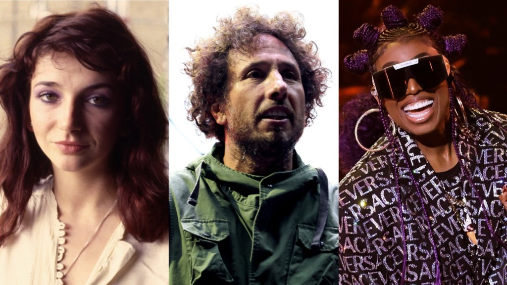 Kate Bush, Rage Against the Machine's Zack de la Rocha, Missy Elliott