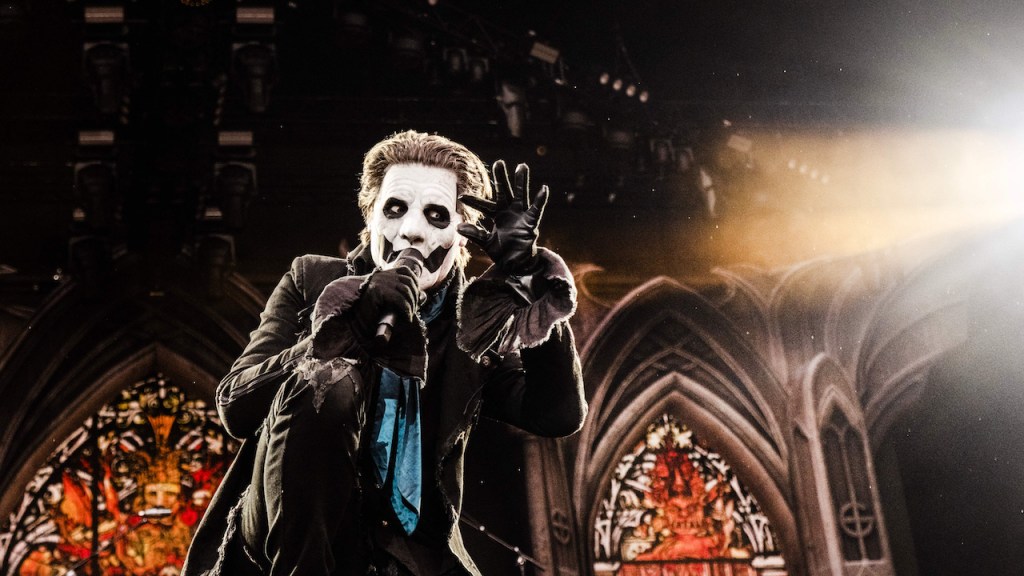 Ghost's Tobias Forge performing live