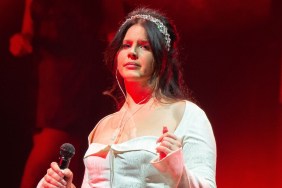 Lana Del Rey performing at Glastonbury 2023