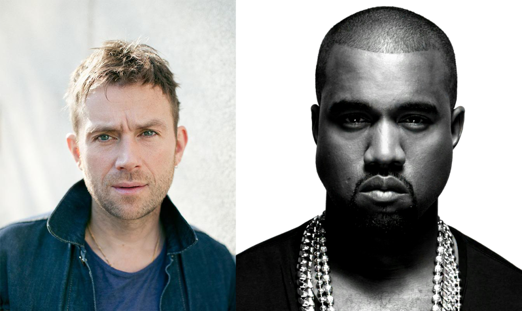 Kanye West Damon Albarn