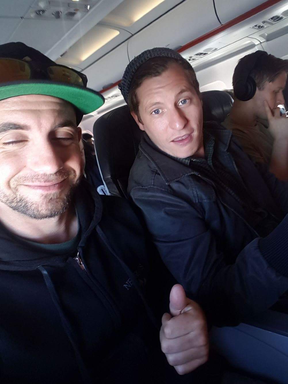 Plastered on the plane