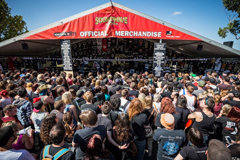 Merch Tent Soundwave 2014, Melbourne