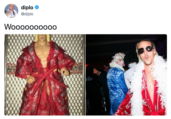 Diplo... as wrestler Ric Flair