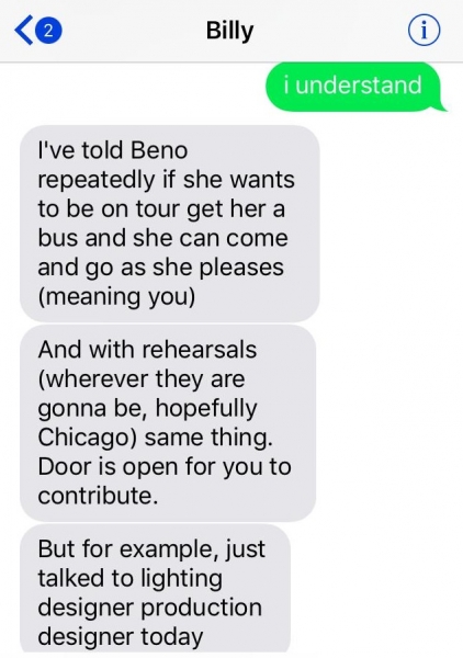 Smashing Pumpkins Billy Alleged Texts #14