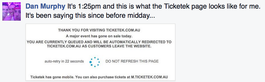 prince 2016 ticketek screenshot 2